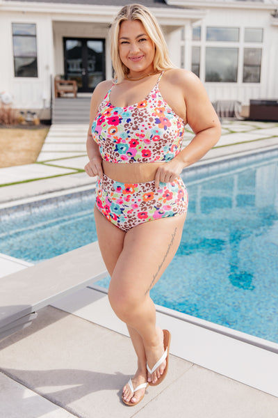 Feel the fun of summer Off the Florida Keys Two Piece Swimsuit! Featuring a halter top for support and a cheeky fit for a playful touch, this swimsuit will have you looking and feeling your best