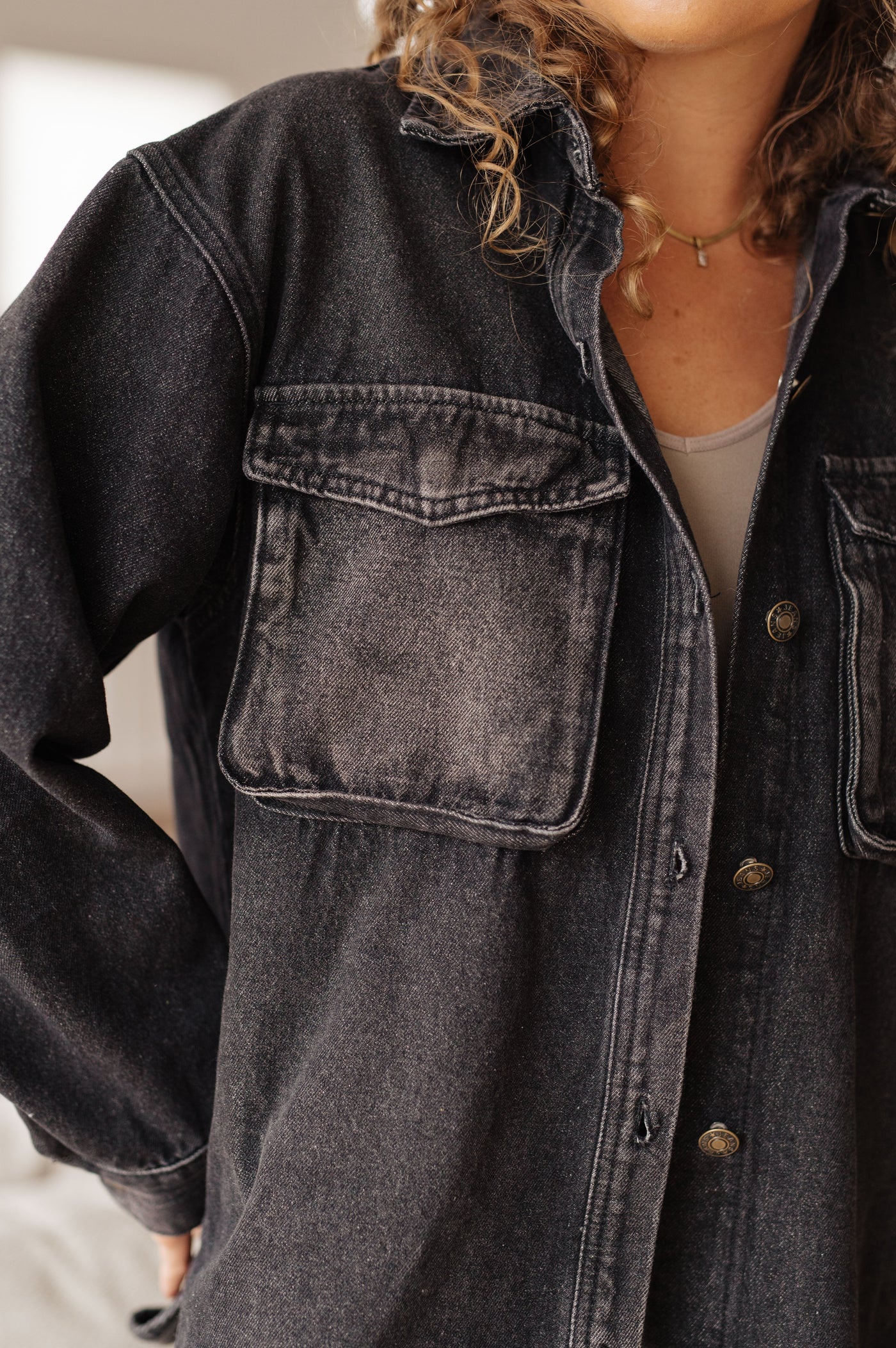 This By The Fireside Shacket is the perfect layering piece for cool days