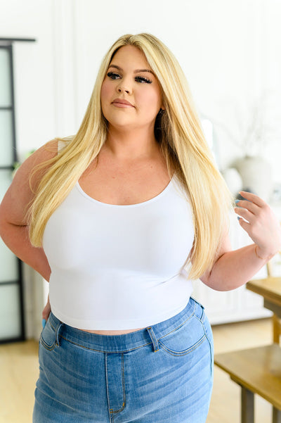 Feeling confident and comfortable has never been easier than in the Carefree Seamless Reversible Tank In White!