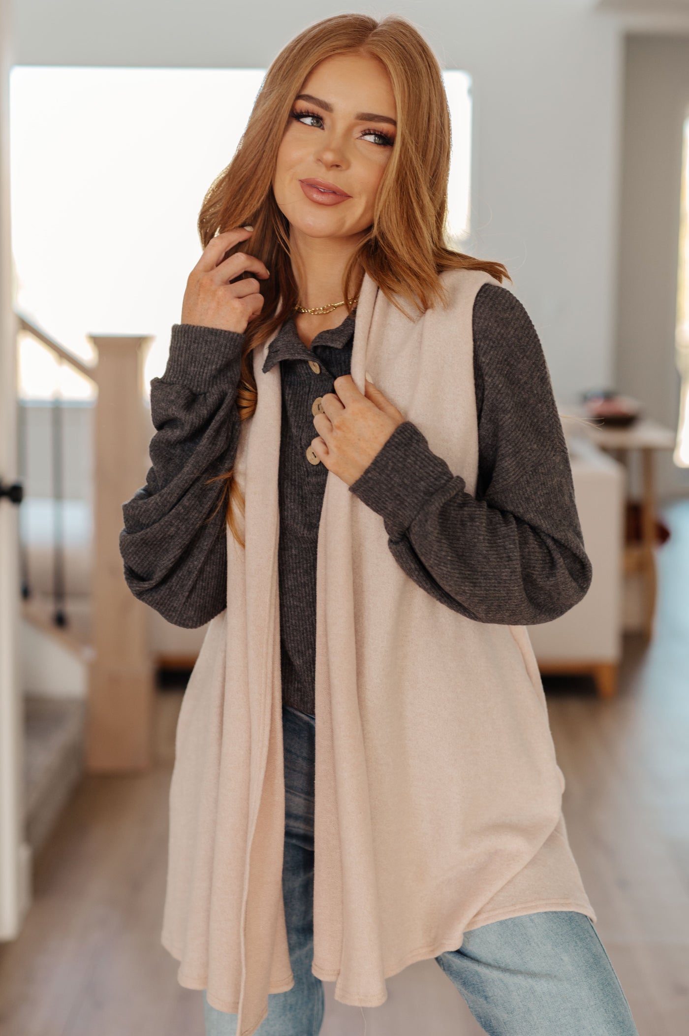 Layer your look with this Surely a Win Sleeveless Cardigan