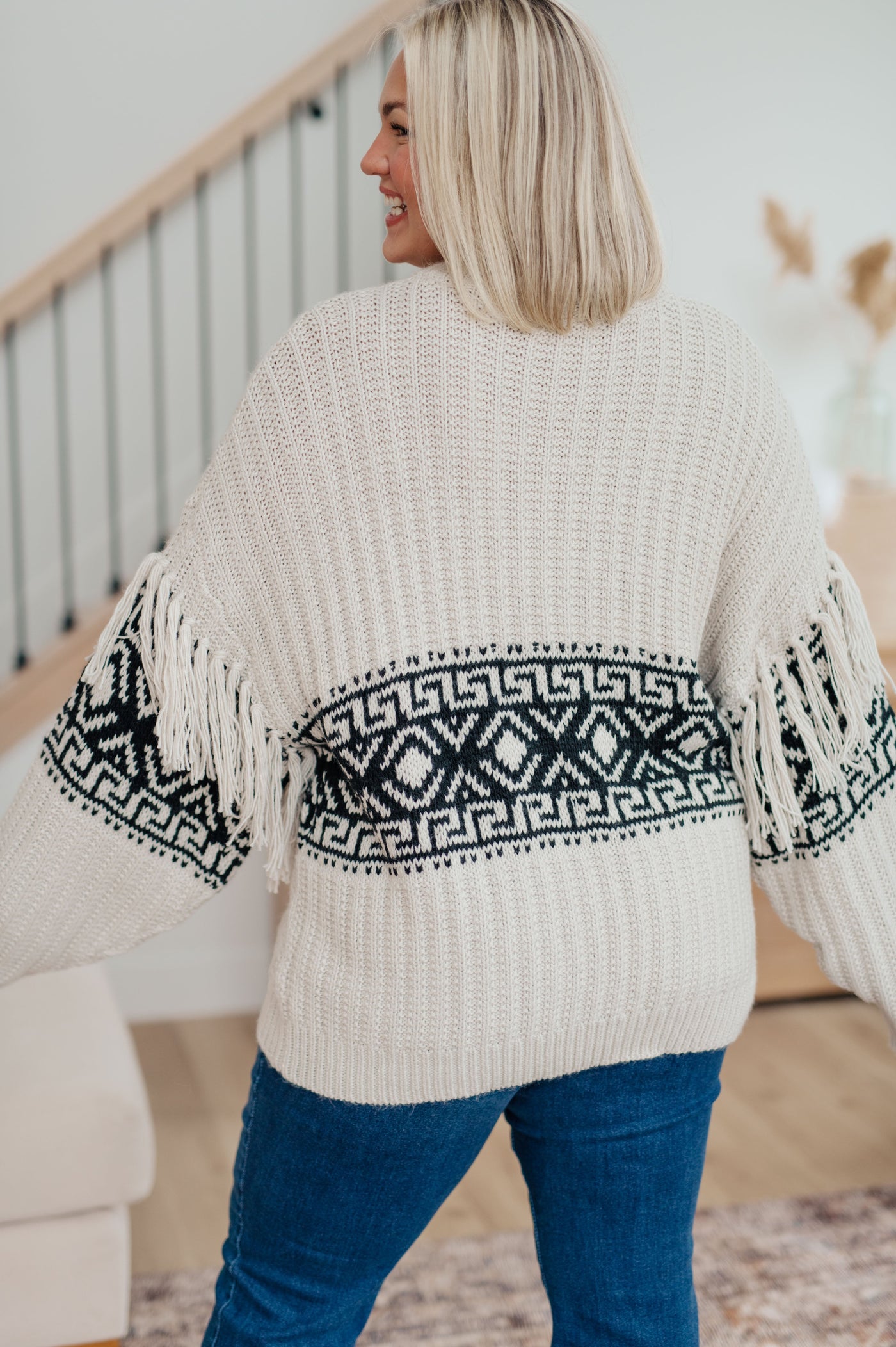 This Don't Waver Fringe Detail Sweater is the perfect piece to add a touch of style to any outfit