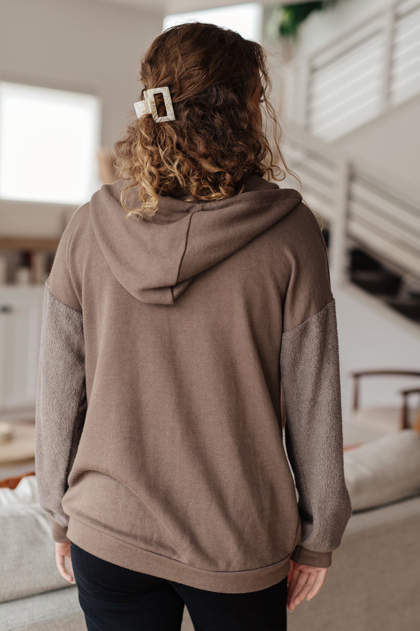 Stay warm and stylish with the On And On Zip Up Hoodie