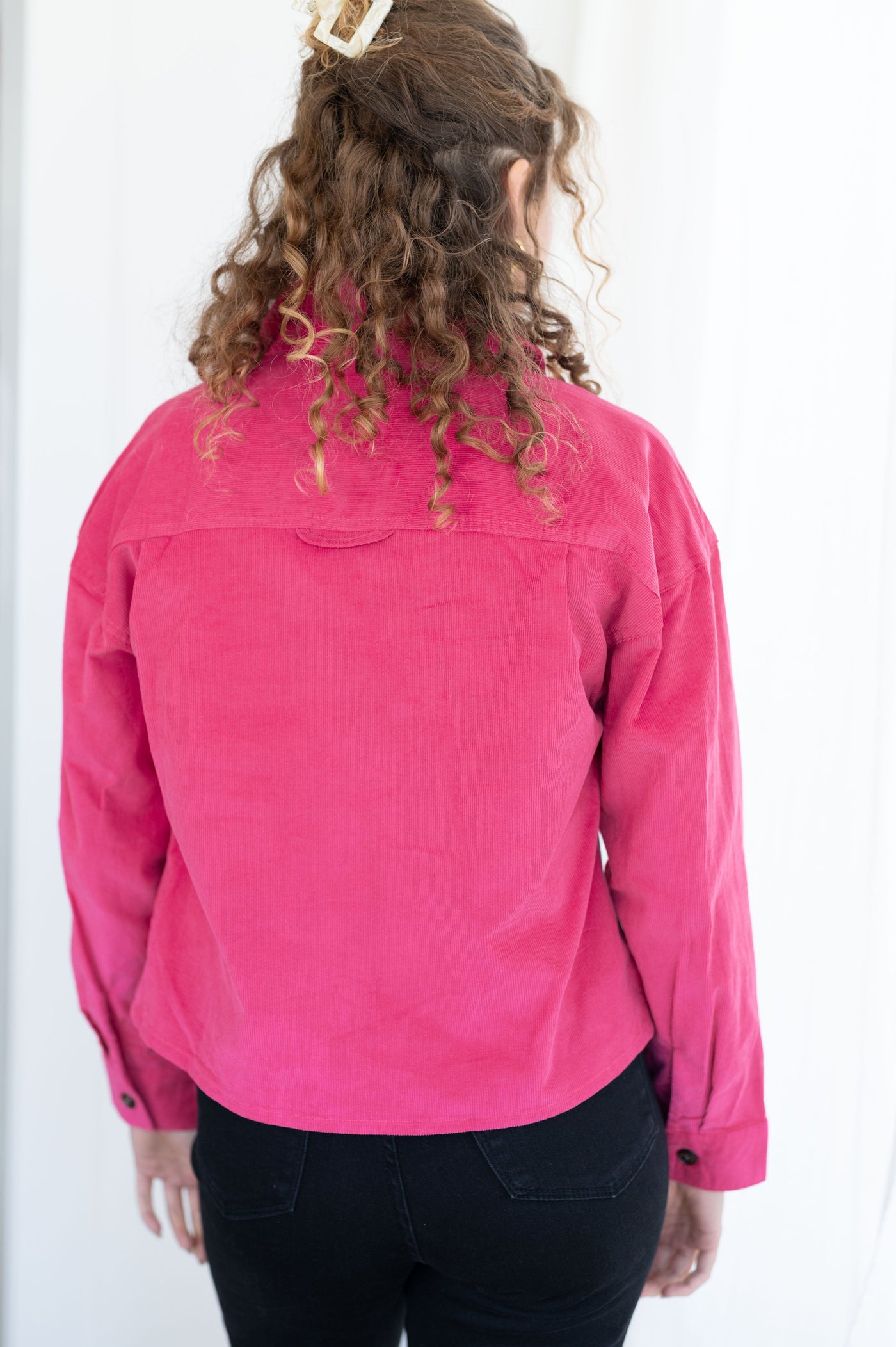 This Perfect Pop of Pink Jacket is the perfect way to update your look