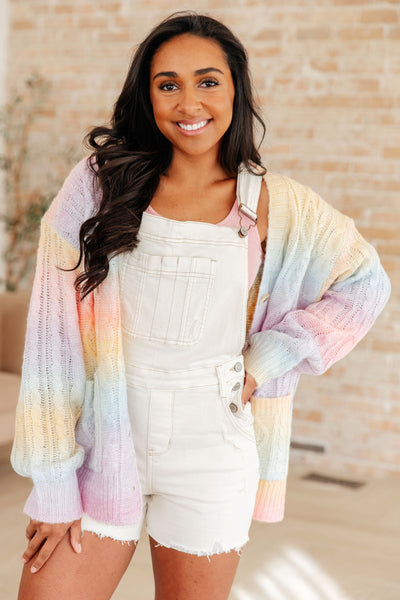 Get lost in a rainbow of coziness with our Sweet Dreams cardigan